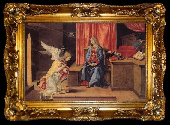 framed  Filippino Lippi Annunciation, ta009-2